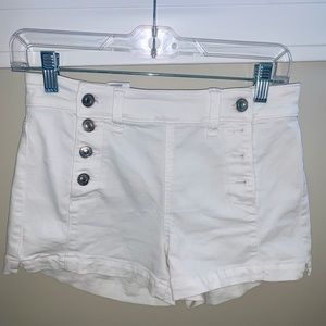 american eagle white shorts